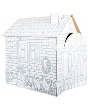 Kreativni komplet Small Foot - Napravi vlastitu kućicu od kartona -1