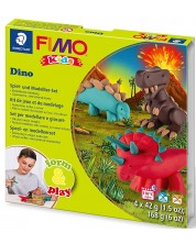 Komplet gline Staedtler Fimo Kids - Dino, 4 x 42 g -1