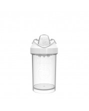 Čaša za bebe s prijelaznim vrhom Twistshake Crawler Cup  - Bijela, 300 ml -1
