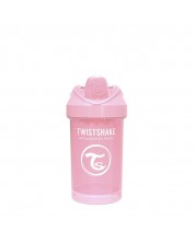 Čaša za bebe s prijelaznim vrhom Twistshake Crawler Cup  - Ružičasta, 300 ml