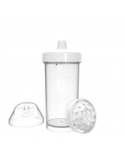 Čaša za bebe s nastavkom Twistshake Kid Cup  - Bijela, 360 ml -1