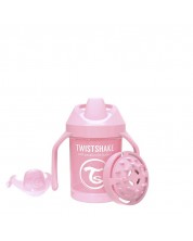 Čaša za bebe s mekanim vrhom Twistshake Mini Cup - Ružičasta, 230 ml -1