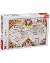 Slagalica Trefl od 2000 dijelova - Karta Zemlje -1