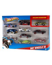 Set od 10 kolica Mattel Hot Wheels -1
