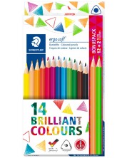 Trokutaste olovke u boji Staedtler Ergosoft 157 - 12 boja + 2 neon