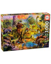 Puzzle Educa od 1000 dijelova - Zemlja dinosaura