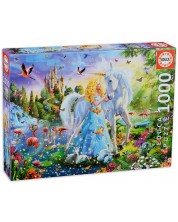 Puzzle Educa od 1000 dijelova - Princeza i jednorog