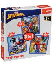 Puzzle Trefl 3 u 1 - Snaga, Spider-Man