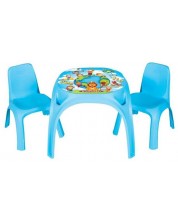 Dječji stol sa stolicama Pilsan King – Plavi -1