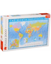 Puzzle Trefl od 2000 dijelova - Politička karta svijeta