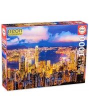 Neonska slagalica Educa od 1000 dijelova - Hong Kong -1