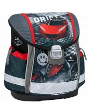 Školski ruksak-kutija Belmil Classic - Drift Racing, 2 pretinca, 19 l