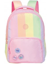 Školski ruksak Marshmallow Playground - Ružičasti, s 2 pretinca -1
