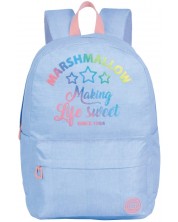 Školski ruksak Marshmallow Sweet Vintage  - Plavi, s 1 pretincem -1