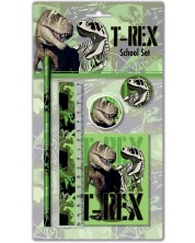 Set školskog pribora Graffiti T-Rex - T-Rex, 5 dijelova -1