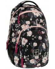 Školski ruksak Ars Una AU-2 - Flowery Black, 25 l -1