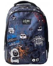 Školski ruksak Kaos 2 u 1 - Doodle Monsters, s 4 pretinca