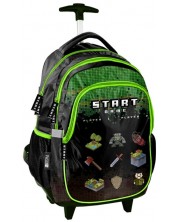 Školski ruksak Paso Start Game - 2 pretinca, s kotačićima