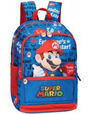 Školski ruksak Panini Super Mario - Blue, S 2 pretinca