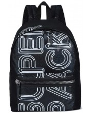 Školski ruksak S. Cool Super Pack - Black and White, s 1 pretincem