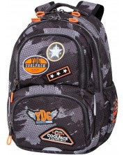 Školski ruksak Cool Pack Spiner Termic - Badges B Black