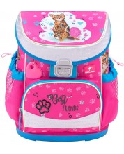 Školski ruksak-kutija Belmil - Cute Kitten, s tvrdim dnom i 1 pretincem -1