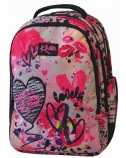 Školski ruksak Kaos 2 u 1 - Lovely Love, s 4 pretinca
