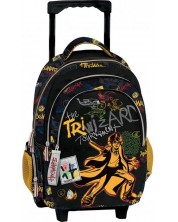 Školski ruksak na kotače Graffiti Harry Potter - The Wizard, 3 pretinca -1