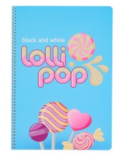 Školska bilježnica Black&White Lolly Pop - B5, 2 teme, 80 listova