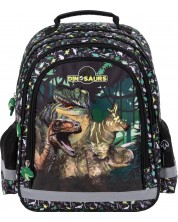 Školski ruksak Derform - Dinosaur, s 2 pretinca