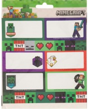 Školske naljepnice Graffiti Minecraft - Diamond, 18 komada