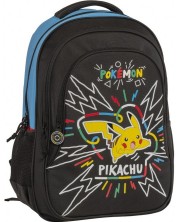 Školski ruksak Graffiti Pokemon - Pikachu, s 2 pretinca