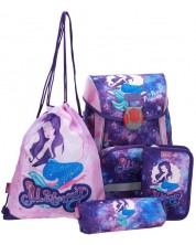 Školski set ABC 123 Mermaid - 2023, ruksak, sportska torba i dvije pernice -1