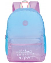 Školski ruksak Marshmallow Rainbow - Plavi, s 1 pretincem