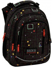 Školski ruksak BackUp R - Pac-Man, s 3 pretinca -1