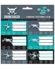 Školske naljepnice Ars Una Drone Racer - 18 komada, zelene