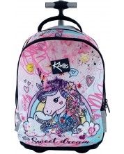 Školski ruksak na kotačima Kaos 2 u 1 - Sweet Dream -1
