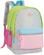 Školski ruksak Miss Lemonade - Girl Squad, s 2 pretinca, rozi -1