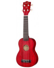 Sopran ukulele Harley Benton - UK-12 Stain Ash, crveni -1