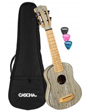 Sopran ukulele Cascha - HH 2315, Bamboo Graphite -1