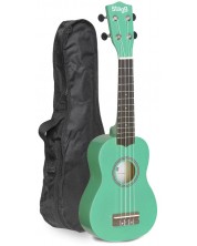 Sopran ukulele Stagg - US-Grass, s futrolom, zelen -1