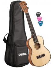 Tenor ukulele Cascha - HH 2154 Solid Top, bež -1