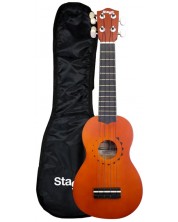 Sopran ukulele Stagg - US-10 Tattoo, s futrolom, smeđi -1