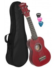 Sopran ukulele Cascha - HH 3961, crveni -1