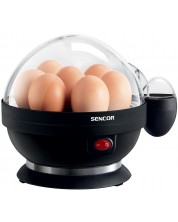 Kuhalo za jaja Sencor - SEG 710BP, 7 jaja, prozirno/crno -1