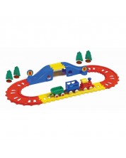 Željeznička pruga s mostom za vlak Viking Toys, 21 predmet -1
