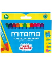 Voštane pastele Mitama - Perive, 10 + 4 boje