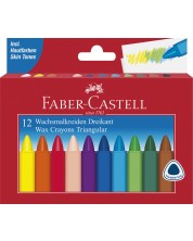 Voštane pastele Faber-Castell - 12 boja, trokutasti