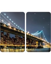 Zaštitne staklene ploče Wenko - Brooklyn Bridge, 2 komada, univerzalne -1