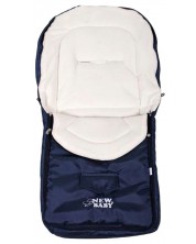 Zimska vreća za kolica New Baby - 45 х 95 cm, plava -1